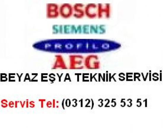  Aeg Bosch Siemens Profilo Basınevleri Beyaz Eşya Teknik Servisi (0312) 325 53 51.