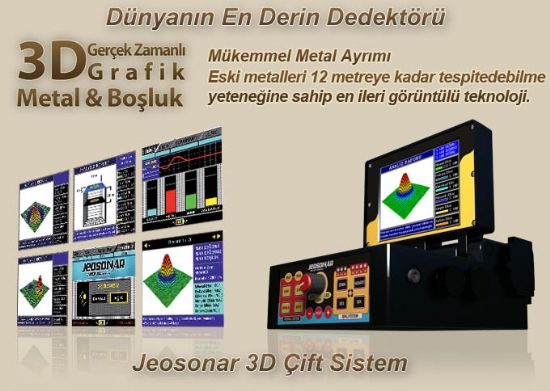  Garantili Jeosonar 3d Çift Sistem Full +alan Tarama Şok Fiyata