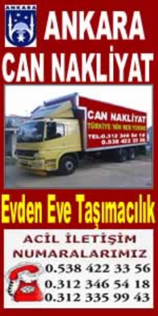  Mamak Nakliyat Firmaları I 0312 346 54 14 I Ankara Can Nakliyat
