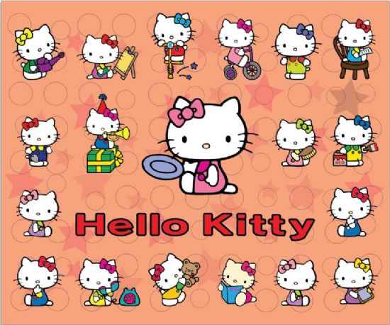  Hello Kitty  Kız Çocuk  Odası  Duvar Kağıdı Atah