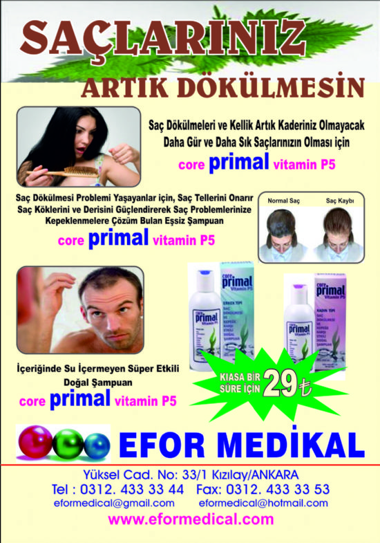  Saç Dökülmelerine Karşı Şampuan Saçlarını Artık Dökülmesin Core Primal Siyah Şampuan