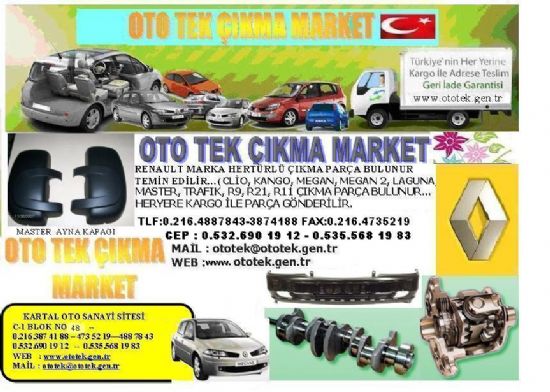  Renault Master Arabanız İçin Aradığınız Çıkma Parçalara Zaman Kaybı Olmadan Ototek Çıkma Marketten Temin Edebilirsiniz..tlf:0.216.4887843-3874188 Cep:0.532.6901912-0.535.5681983  İstenildiğinde Türkiyenin Heryerine Kargo İle Teslimat Yapılır