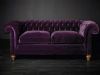  Mor Chester Koltuk Takımı Kadife, Deri Ve Kumaş Seçenekleri, Uygun Fiyatları