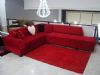  Modern Yataklı Bazalı Kırmızı Köşe Koltuk Takımı