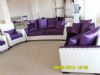  Çift Kollu Mor Beyaz Koltuk Takımı Oturma Odası Grupları Maksi Takımlar