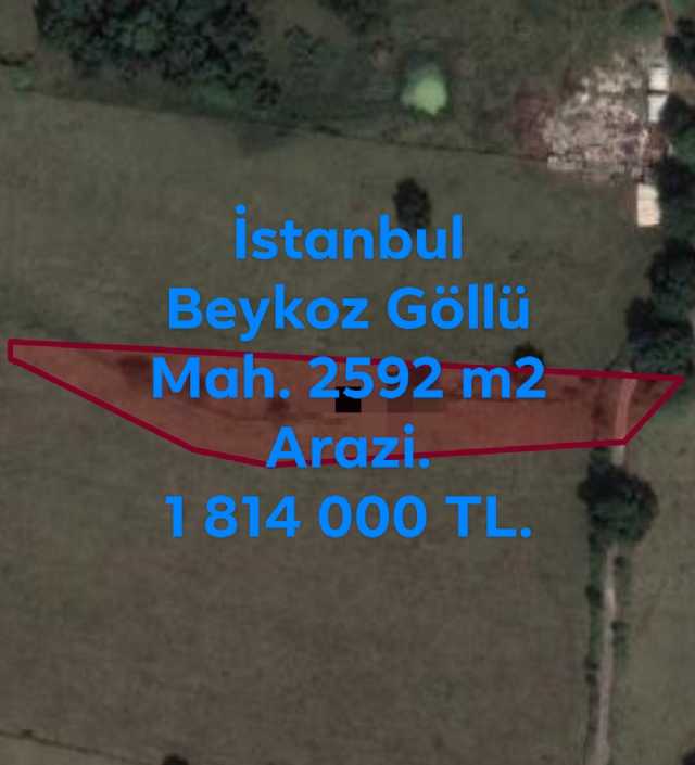 İstanbul Beykoz Göllü Mahsatılık 2592 M2 Arazi
