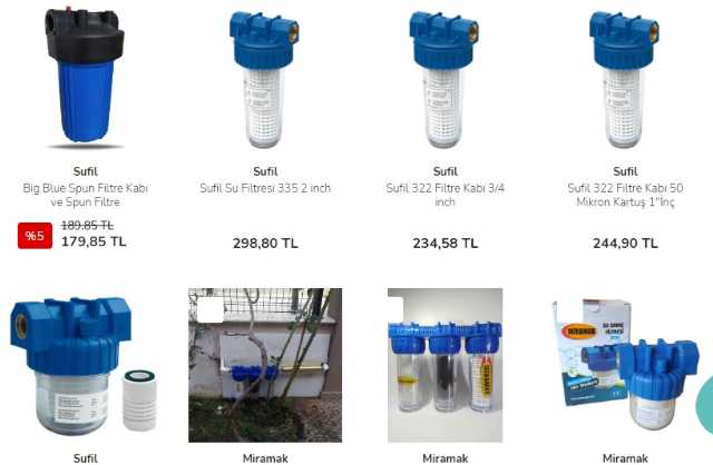  Su Filtreleri Modelleri Fiyatları