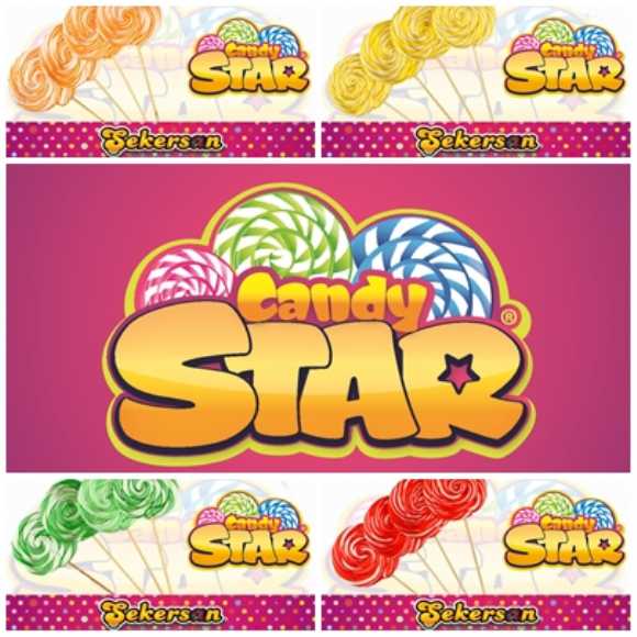  Candy Star Lolipop Sosyete Şeker