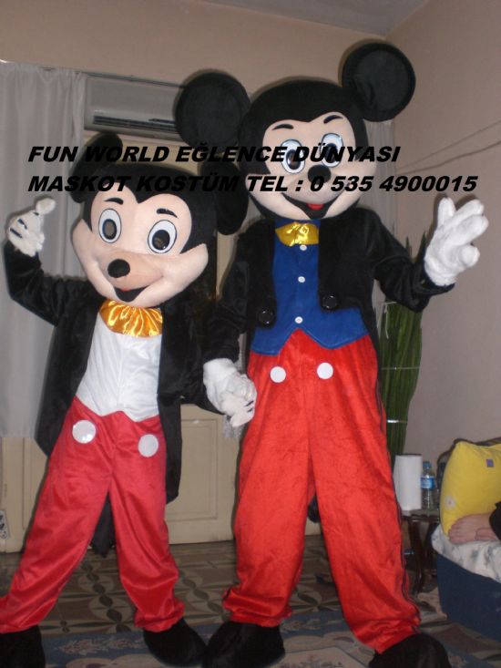  Yeni Mickey Mouse Maskot Kostüm Yüksek Kaliteli Kostumler Kiralık Ajans Açılış Organizasyon Çocuk Panayırları Düğünler Bodrum Oteller Catamaran Dans