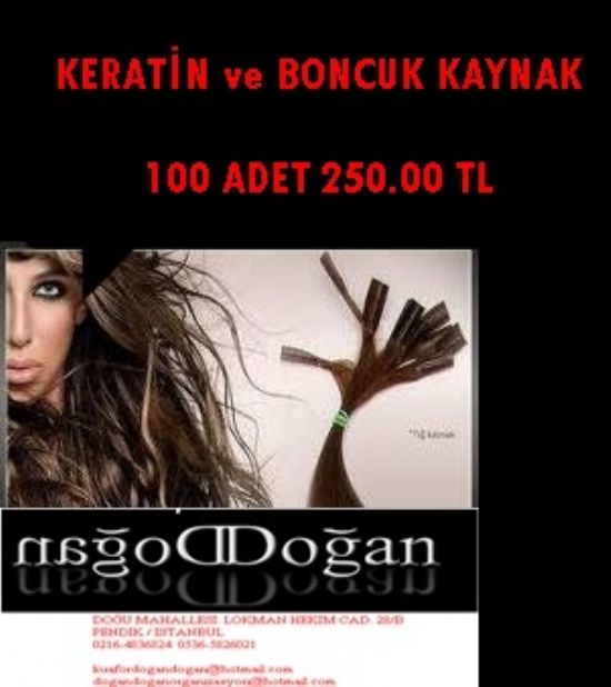  Keratin Boncuk Kaynak Tane 3.50 Tl  100 Adet 350.00 Tl .