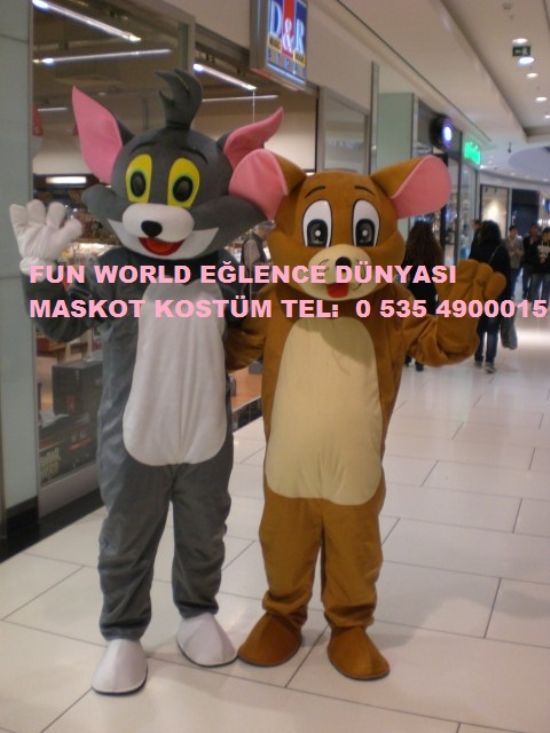  Tom Ve Jerry Maskot Kostümleri Fun World Eğlence Dünyası 0 535 4900015