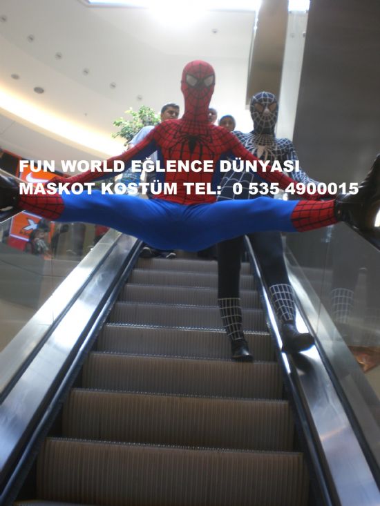  Örümcek Adam Super Kahramanlar Kiralık Maskot Ve Kostümler Fun World Eğlence Dünyası 0 535 4900015
