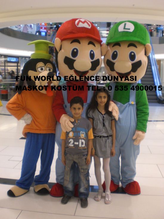  Super Mario Ve Luigi Maskot Kostüm Çoçuk Panayırı Fuarlar 0 535 4900015