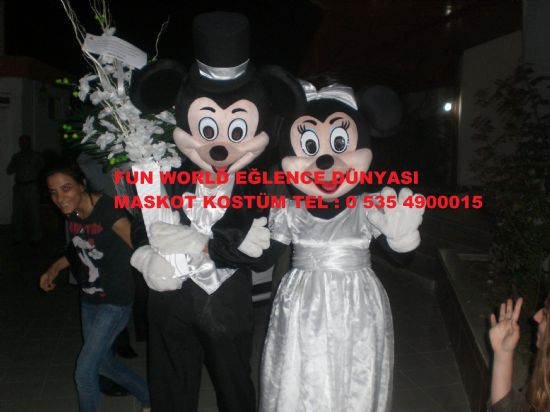  Gelin Ve Damat Mickey Ve Minnie Mouse Maskotları Ve Kostümleri Fun World Eğlence Dünyası 0 535 4900015