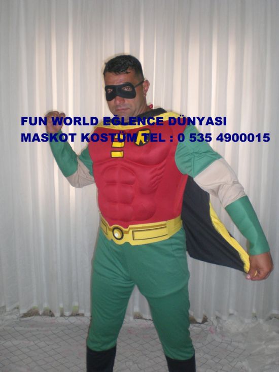 Robin Kostüm Super Kahraman Fun World Eğlence Dünyası 0 535 4900015