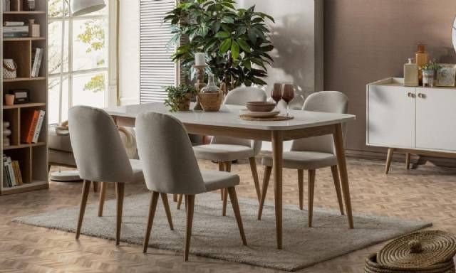 Bring Nature Indoors: Wooden Dining Table And Chair Set