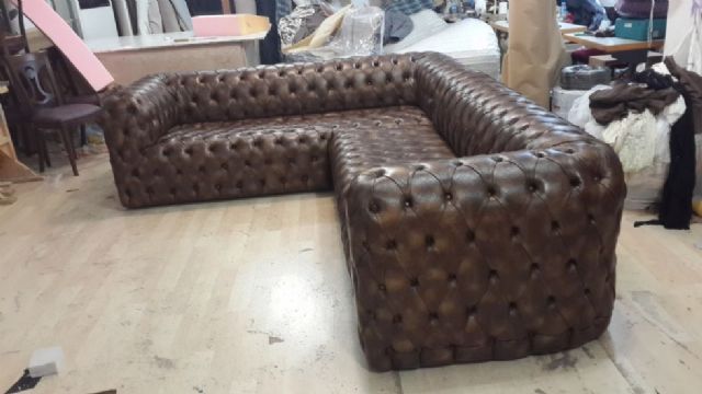 luxury l shaped chesterfield sofa design luxury l
