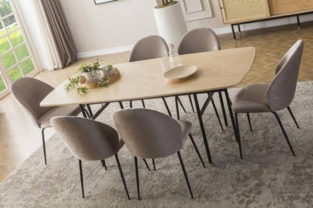 Modern Luxury Dining Room Table Chairs Set