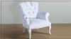 Beyaz Kapitone Berjer Koltuk