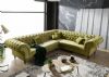 Fıstık Yeşili Kadife Chester Köşe Koltuk Takımı Özel Ölçü Her Renk