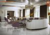 Geniş Yuvarlak Koltuk Takımı Büyük Ölçü Salon Oval Oturma Grubu
