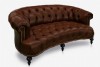 Kavisli Chester Oturumu Sabit Kanepe Modelleri, Gerçek Deri Koltuklar