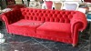 Kırmızı Üçlü  Chester Koltuk