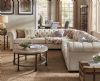 Klasik Chester Köşe Koltuk Takımı Lüks Özel Üretim Krem Chester
