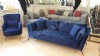 Mavi Koltuk Takımı Lüks Modern Koltuk Takımları