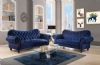 Mavi Renkli Chester Koltuk Takımı Modern Klasik Tasarım