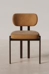 Metal Lüks Modern Sandalye Modeli Kahverengi Dekoratif