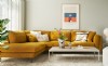 Modern Köşe Koltuk Hardal Sarısı L Şeklinde Lüks Rahat Zarif Modern Tasarım