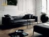 Otel Koltukları Siyah Hakiki Deri Ofis Kanepesi Modern Lüks Ofis Koltukları