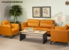 Sarı Turuncu Deri Ofis Koltuk Takımı Özel Üretim Lüks Büro Koltuk