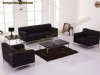 Siyah Ofis Deri Koltuk Takımı Modern Lüks Büro Ofis Koltuk Özel Üretim
