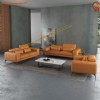 Taba Renk Modern Koltuk Oturma Grubu Lüks Deri Koltuk Takımı