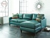 Turkuaz Yeşili L Koltuk Takımı Yeşil Deri L Koltuk
