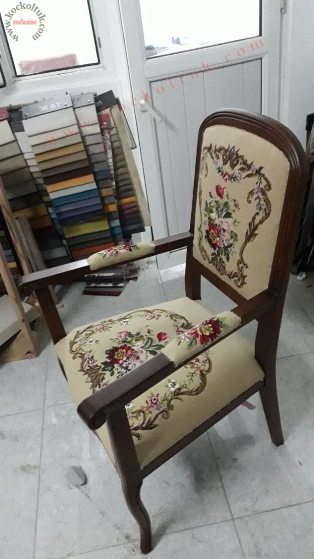 Dokuma Kumaş Klasik Sandalye