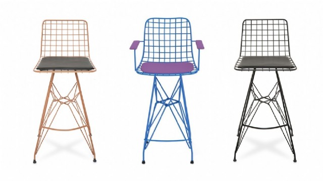 dalye modoko sandalye modelleri renkli tel bar sandalyeleri