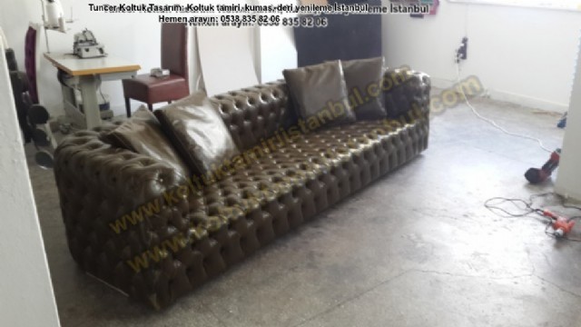 lleri yaptırmak deri kanepe koltuk chester üretimi  yataklı kanepe modell