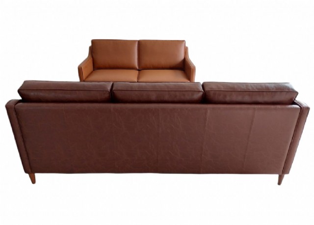 üçlü kahve renk koltuk özel üretim deri kanepe modern deri koltuk moder