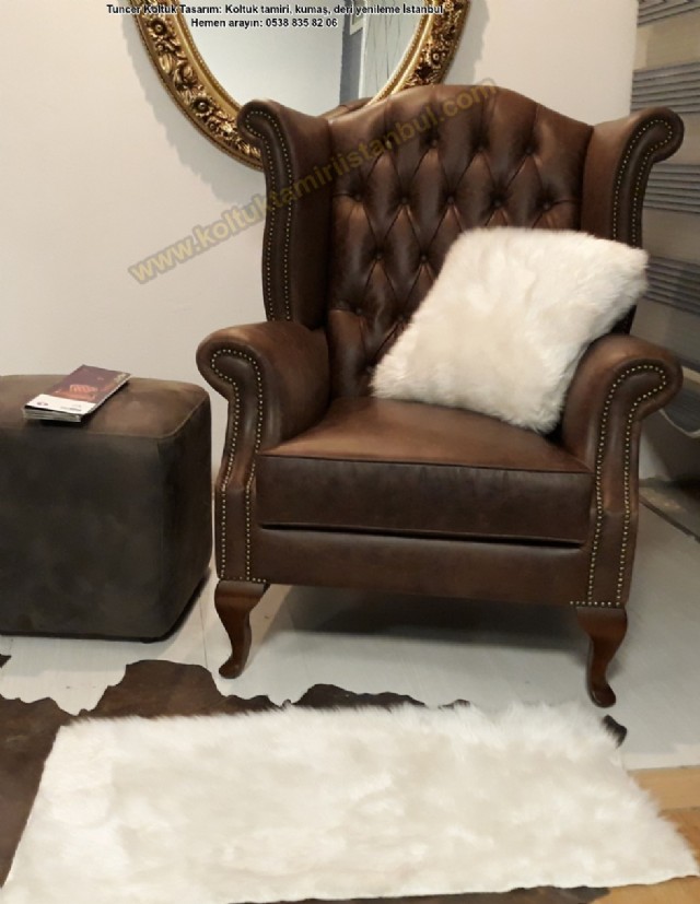 deri berjer klasik modelleri tekli koltuk modelle