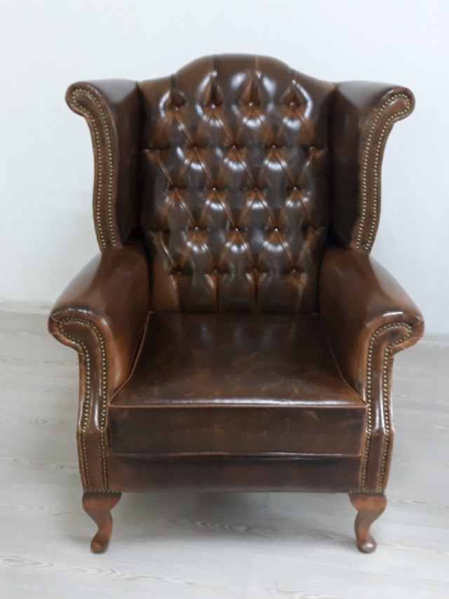 hesterfield tekli koltuk modelleri ingiliz tarz deri tekli berjer modeller