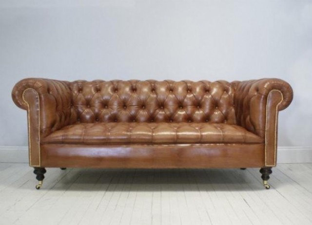 Oturum Sabit Gerçek Deri Koltuk Orjinal Chester Kanepe Model Özel Ölçü İmkanı