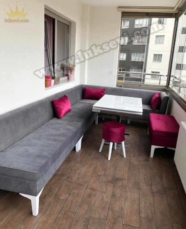 Sedir Balkon Köşe Koltuk Takımı Özel Ölü Üretim Balkon Koltuğu