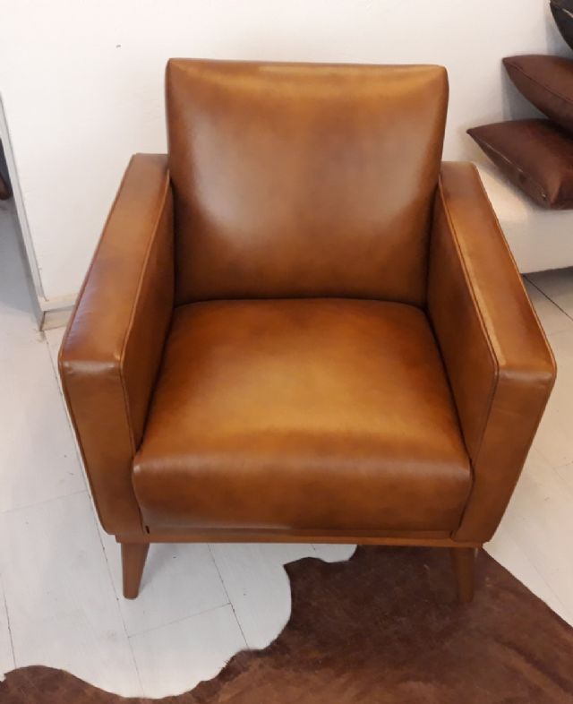 swiss mid century 1960' s petite leather armchair berjer koltuk modeller