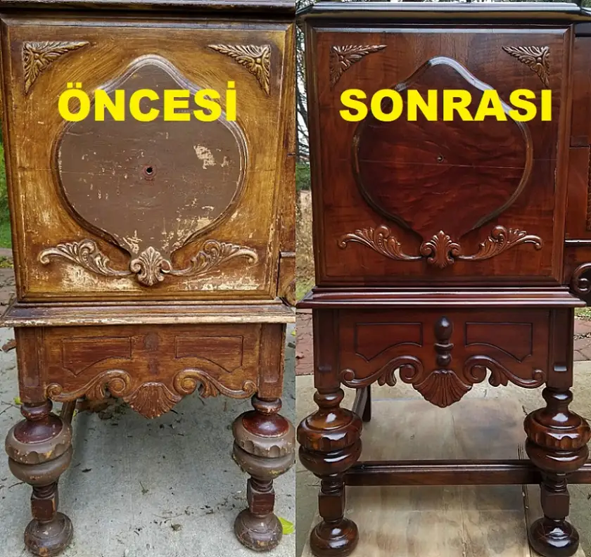 Antika Mobilya Yenileme Tamir Cila Boya Restorasyonu Özel Hassas İşçilik