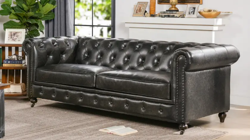 Hakiki Deri Klasik Chester Kanepe Modelleri Luxury Exclusive Chester Koltuk Modelleri