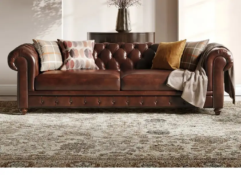 Hakiki Deri Klasik Chester Kanepe Modelleri Luxury Exclusive Chester Koltuk Modelleri