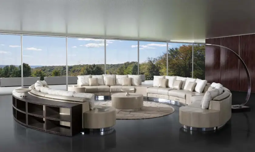 Kavisli Koltuk Modelleri Oval Yuvarlak Hatlı Modern Lüks Konforlu Tasarımlar Özel Üretim